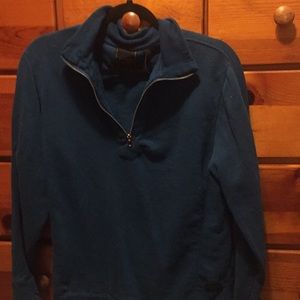 Green turtleneck jacket